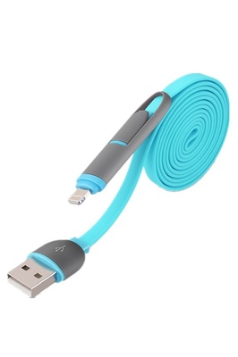 iPhone6蘋果安卓2合1充電數據線 一“線”多能，便捷無憂